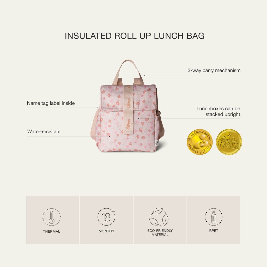Citron Roll Up Insulated Lunch Bag (Cherry) - Image 8