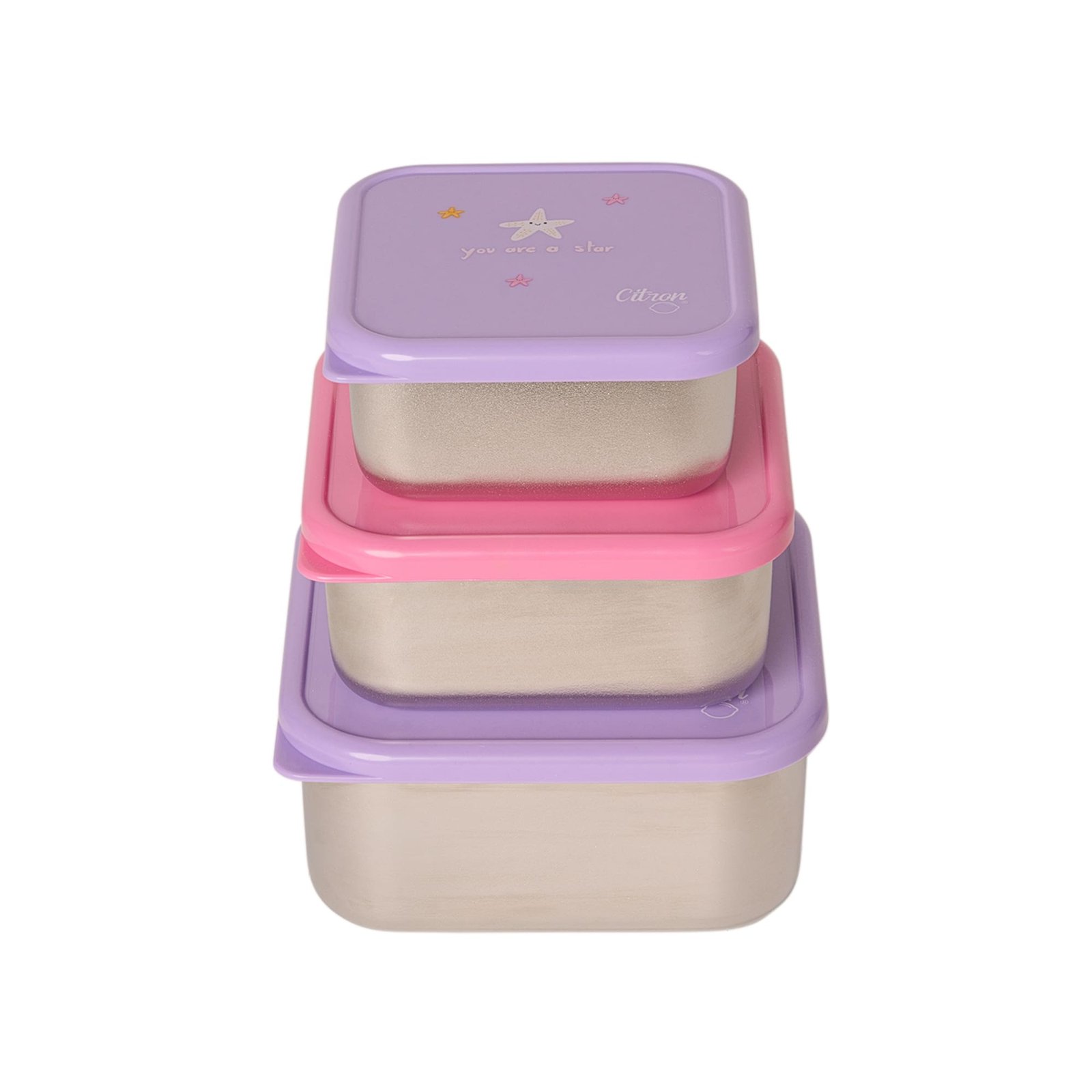 Citron Stainless Steel Stackable Lunchbox (Mermaid)