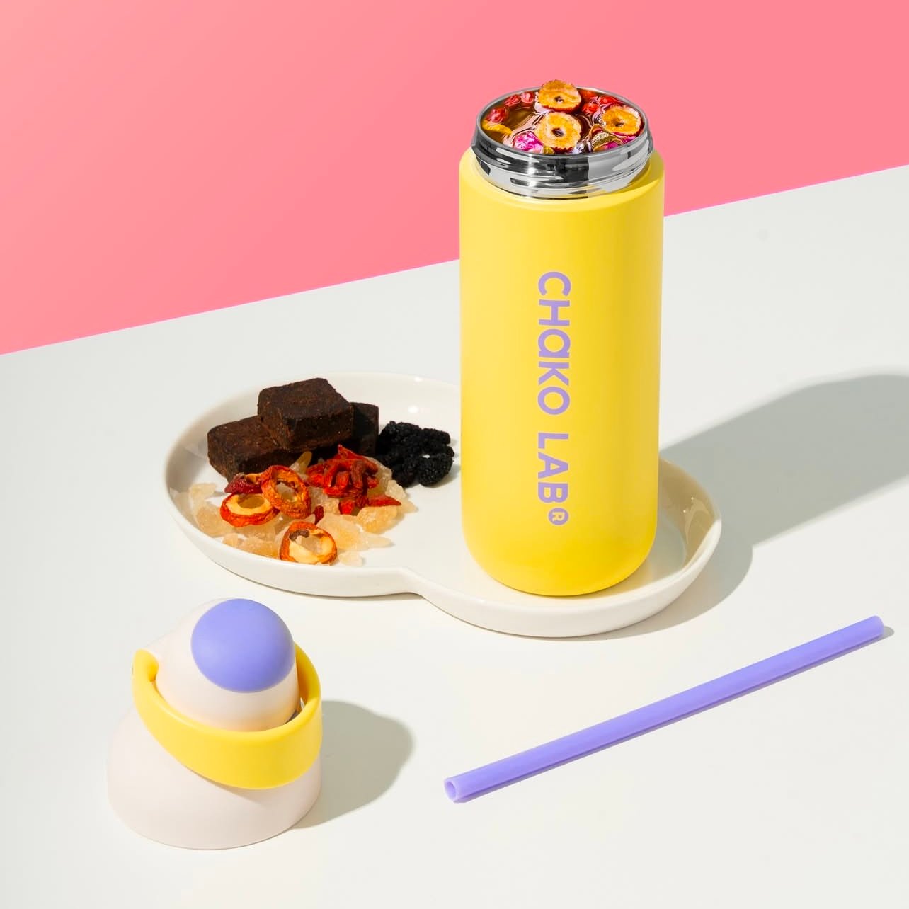 Chako Lab Kada Insulated Water Bottle 700ml (Yellow) - Image 2