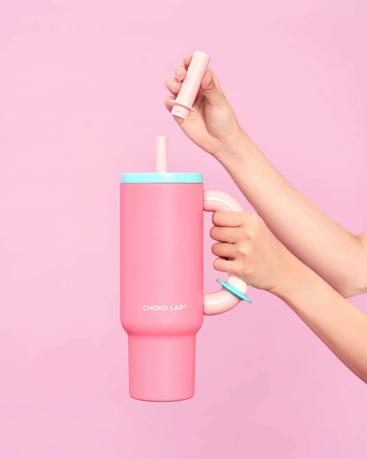 Chako Lab Ceramic Insulated Tumbler (Pink) - Image 4