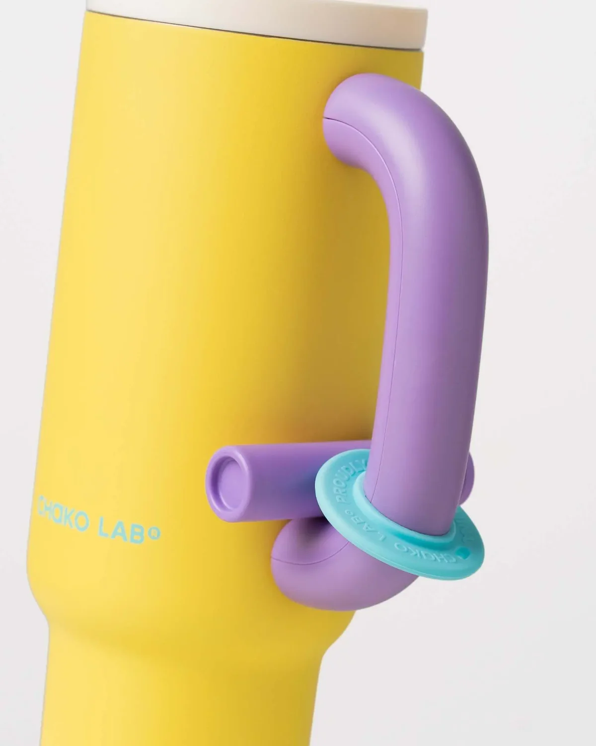 Chako Lab Ceramic Insulated Tumbler (Yellow/Purple) - Image 4