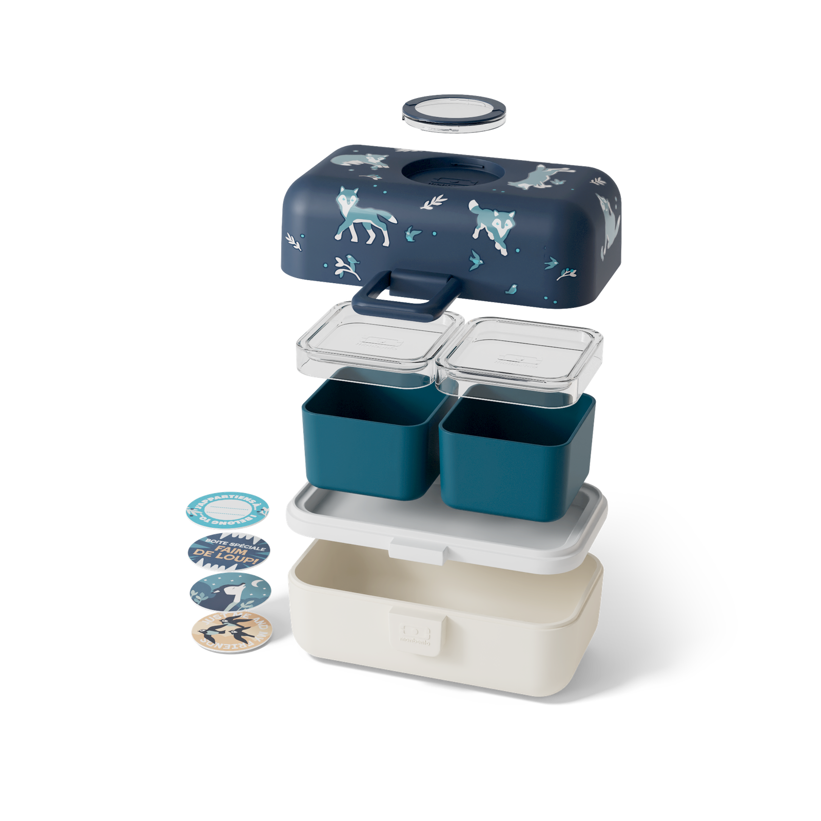 Monbento Tresor Lunch Box (Blue Wolf) - Image 2
