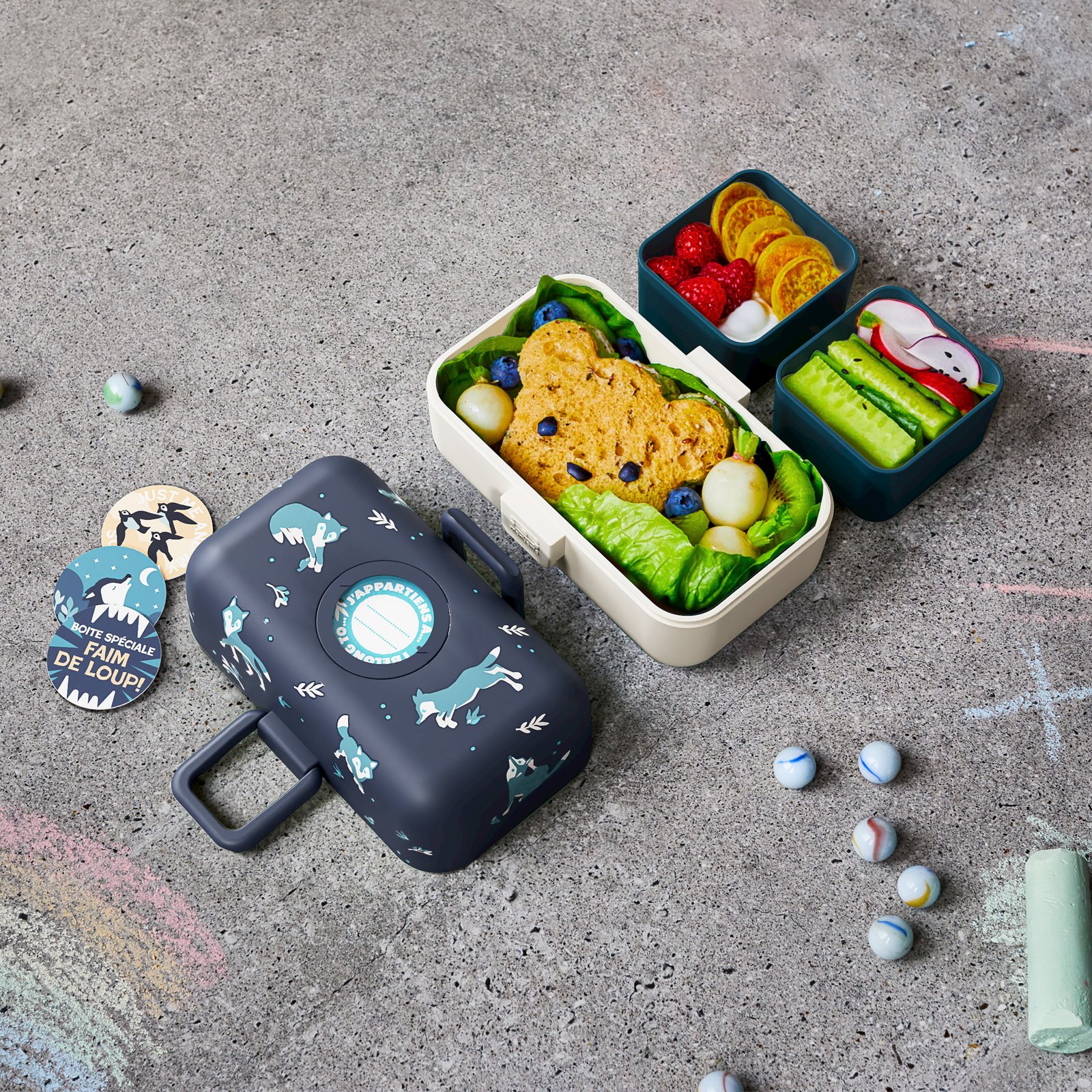 Monbento Tresor Lunch Box (Blue Wolf) - Image 3